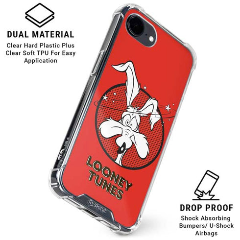 Looney Tunes Wile E Coyote Stars iPhone 16e Clear Case